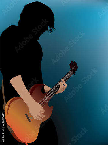 Guitar Player in Action