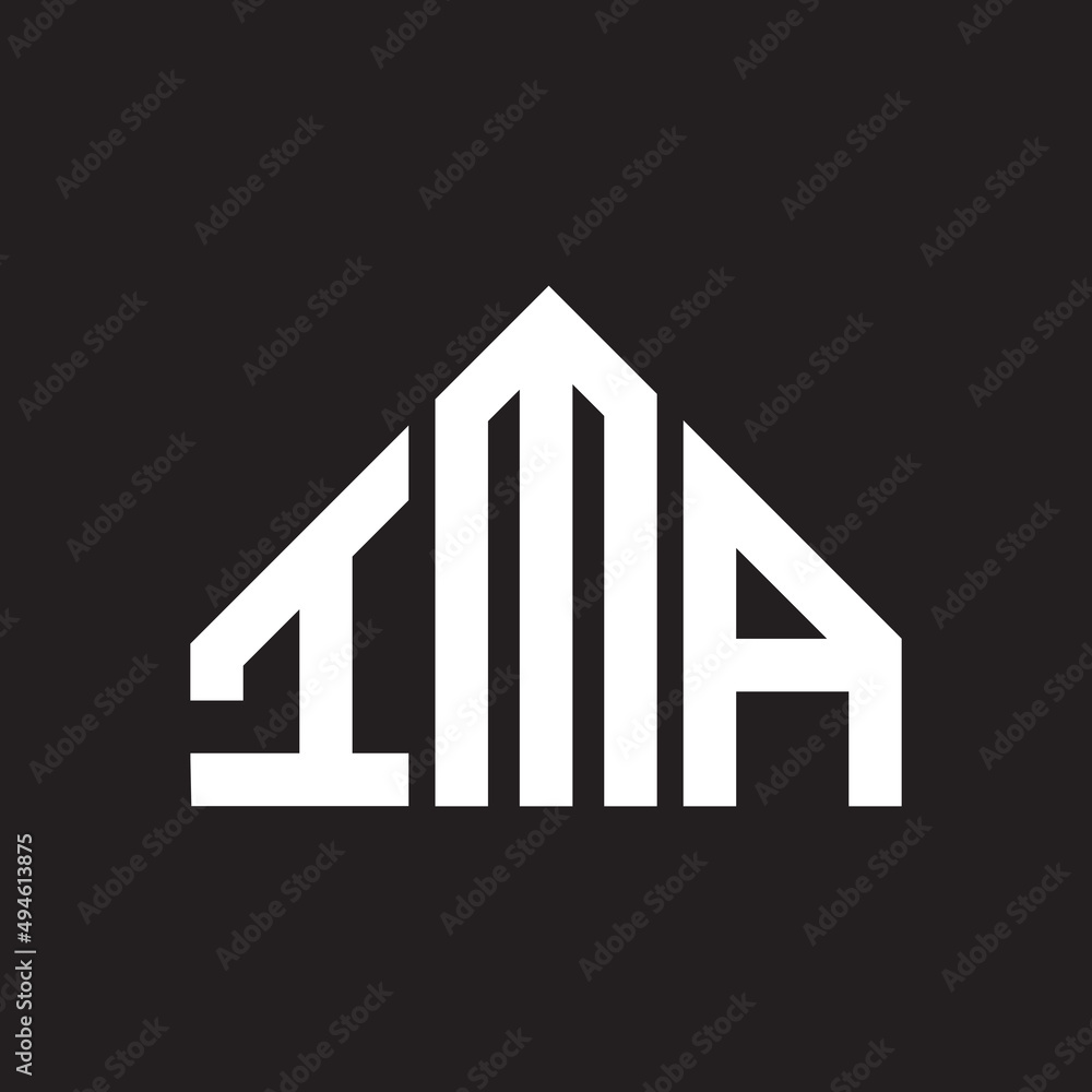 IMA letter logo design on Black background. IMA creative initials letter logo concept. IMA letter design. IMA letter logo design on Black background. IMA creative initials letter logo concept. IMA letter design.