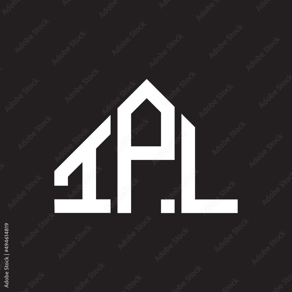 IPL letter logo design on Black background. IPL creative initials letter logo concept. IPL letter design. IPL letter logo design on Black background. IPL creative initials letter logo concept. IPL letter design.