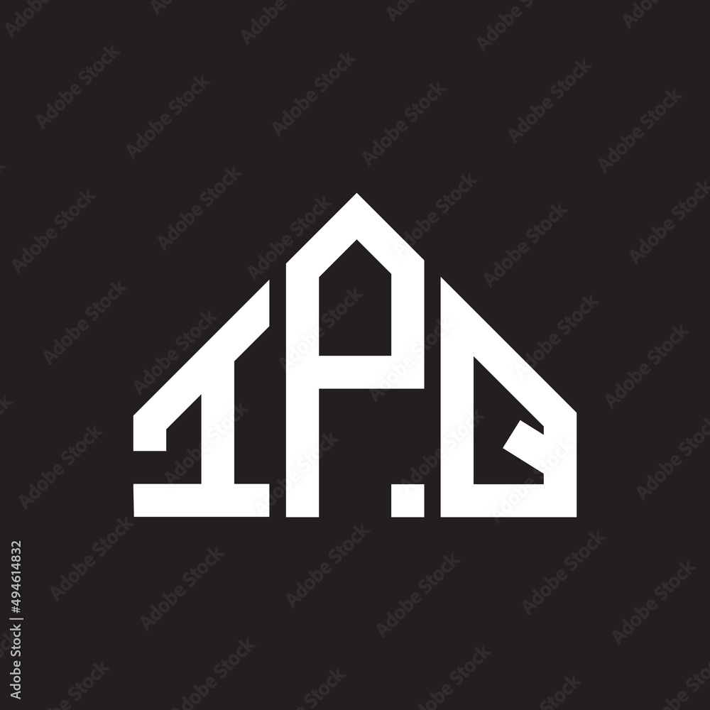 IPQ letter logo design on Black background. IPQ creative initials letter logo concept. IPQ letter design. IPQ letter logo design on Black background. IPQ creative initials letter logo concept. IPQ letter design.