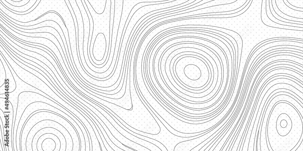 Abstract design with black and white abstract background. The concept of a conditional geography scheme and the terrain path. Wide size. Map on land vector terrain Illustration .