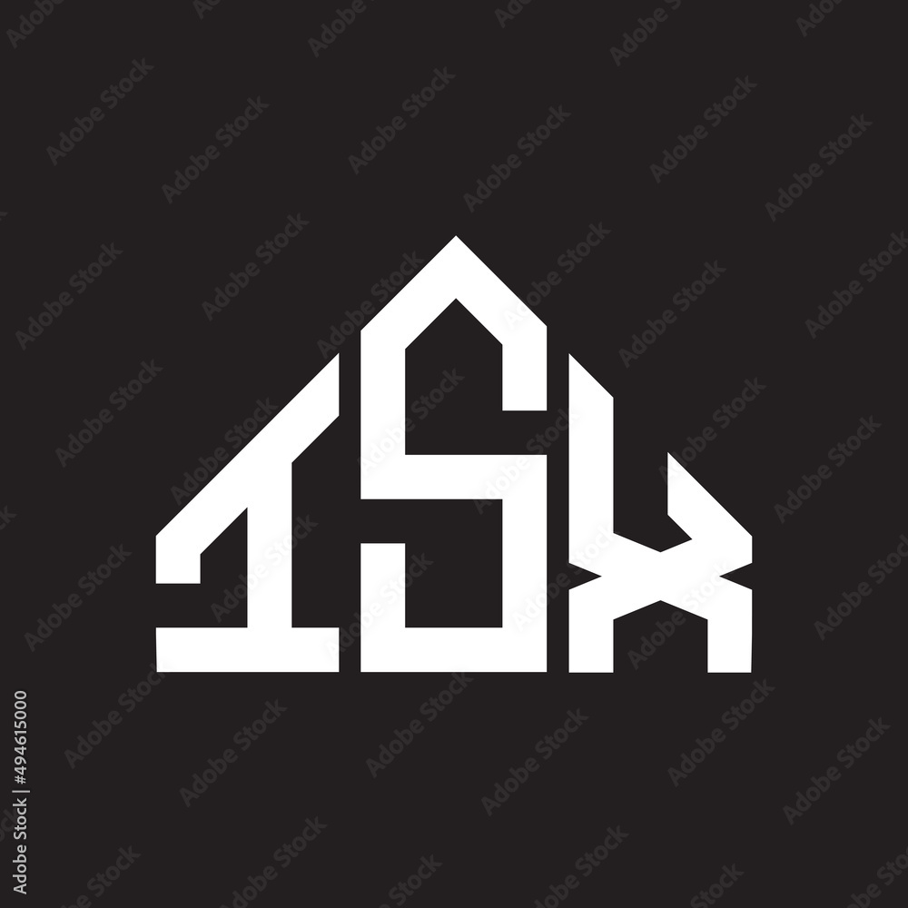 ISX letter logo design on Black background. ISX creative initials letter logo concept. ISX letter design. ISX letter logo design on Black background. ISX creative initials letter logo concept. ISX letter design.