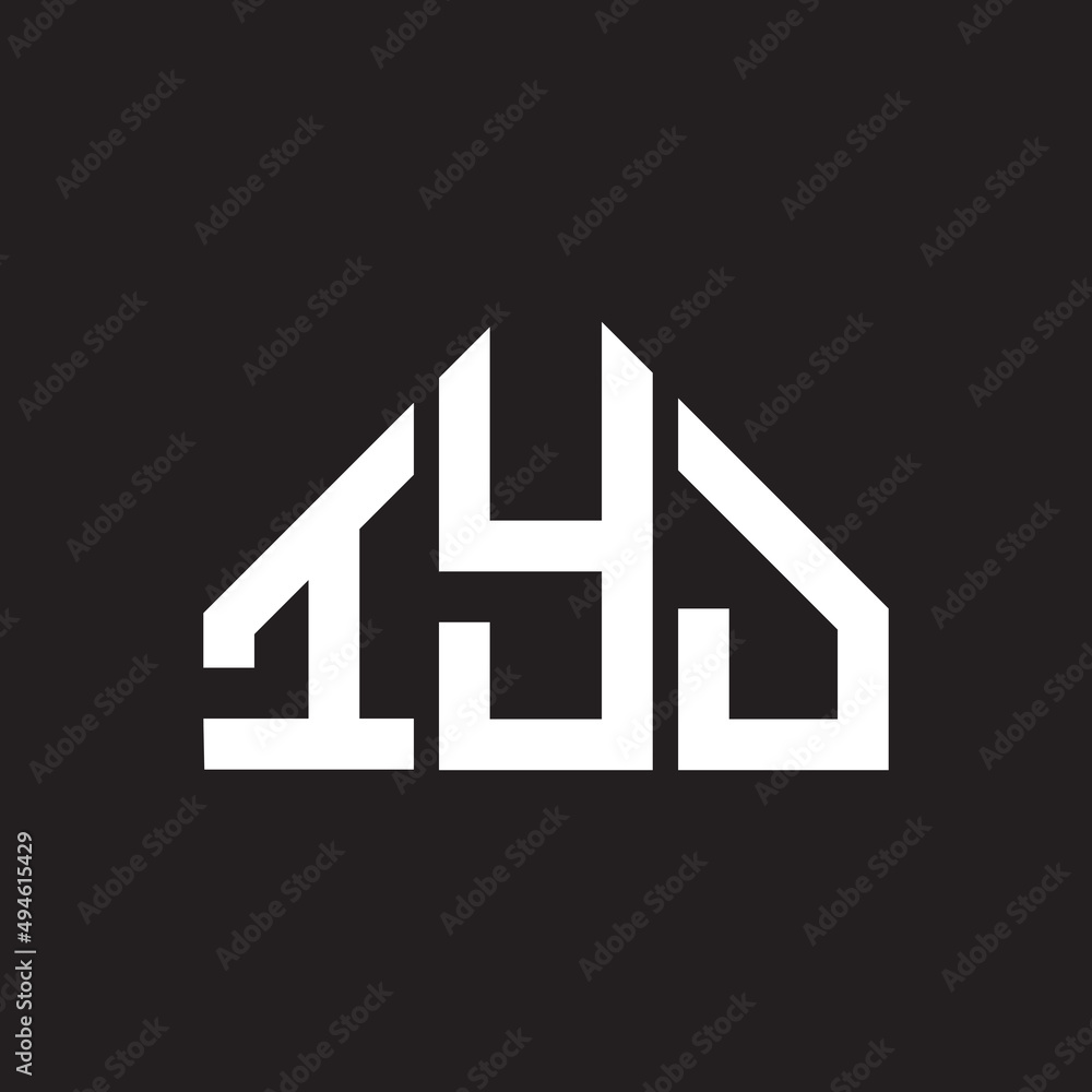IYJ letter logo design on black background. IYJ creative initials letter logo concept. IYJ letter design. IYJ letter logo design on black background. IYJ creative initials letter logo concept. IYJ letter design.