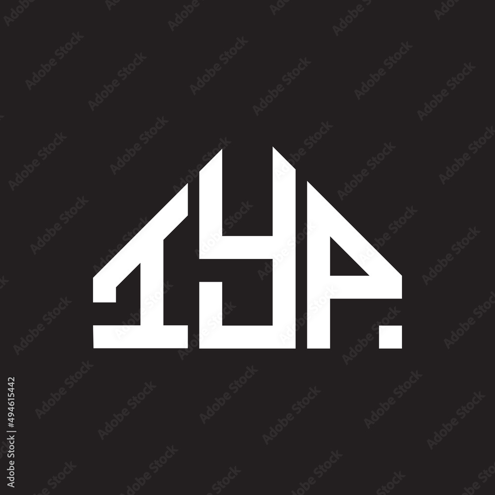 IYP letter logo design on black background. IYP creative initials letter logo concept. IYP letter design. 