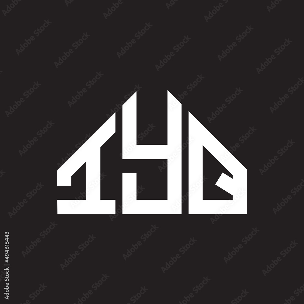 IYQ letter logo design on black background. IYQ creative initials letter logo concept. IYQ letter design. 