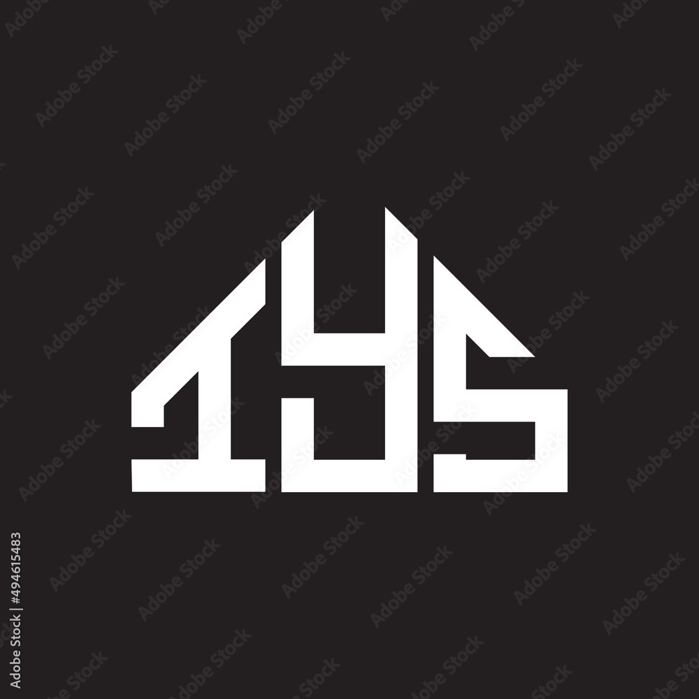 IYS letter logo design on black background. IYS creative initials letter logo concept. IYS letter design. IYS letter logo design on black background. IYS creative initials letter logo concept. IYS letter design.