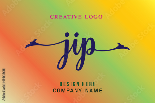 JIP lettering logo is simple, easy to understand and authoritative