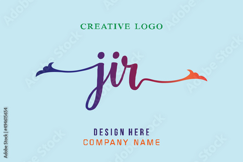 JIR lettering logo is simple, easy to understand and authoritative