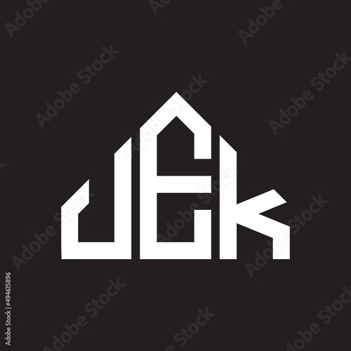 JEK letter logo design on black background. JEK creative initials letter logo concept. JEK letter design. 