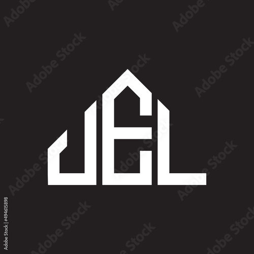 JEL letter logo design on black background. JEL creative initials letter logo concept. JEL letter design. 