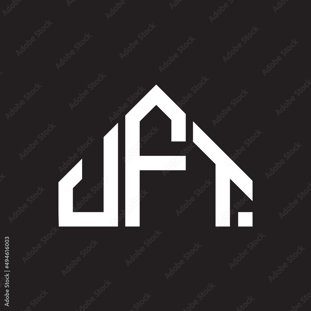 JFT letter logo design on black background. JFT creative initials letter logo concept. JFT letter design. 