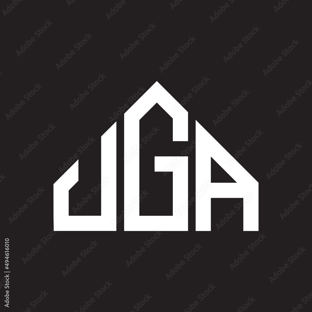 JGA letter logo design on black background. JGA creative initials letter logo concept. JGA letter design. JGA letter logo design on black background. JGA creative initials letter logo concept. JGA letter design.