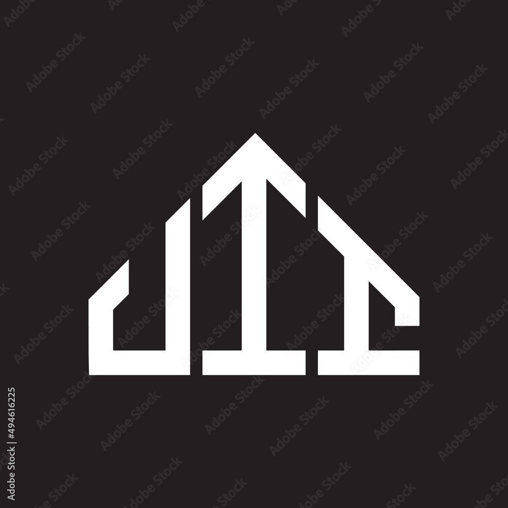 JII letter logo design on Black background. JII creative initials letter logo concept. JII letter design. JII letter logo design on Black background. JII creative initials letter logo concept. JII letter design.