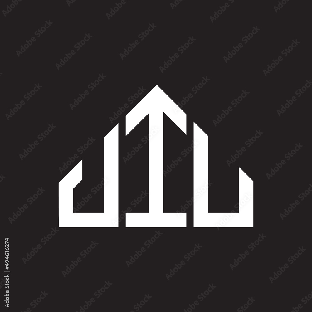 JIU letter logo design on Black background. JIU creative initials letter logo concept. JIU letter design. JIU letter logo design on Black background. JIU creative initials letter logo concept. JIU letter design.
