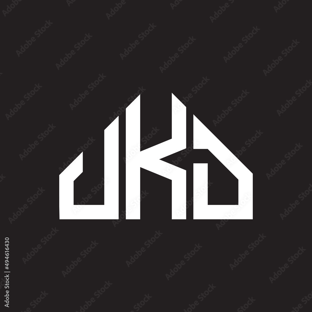 JKD letter logo design on Black background. JKD creative initials letter logo concept. JKD letter design. 