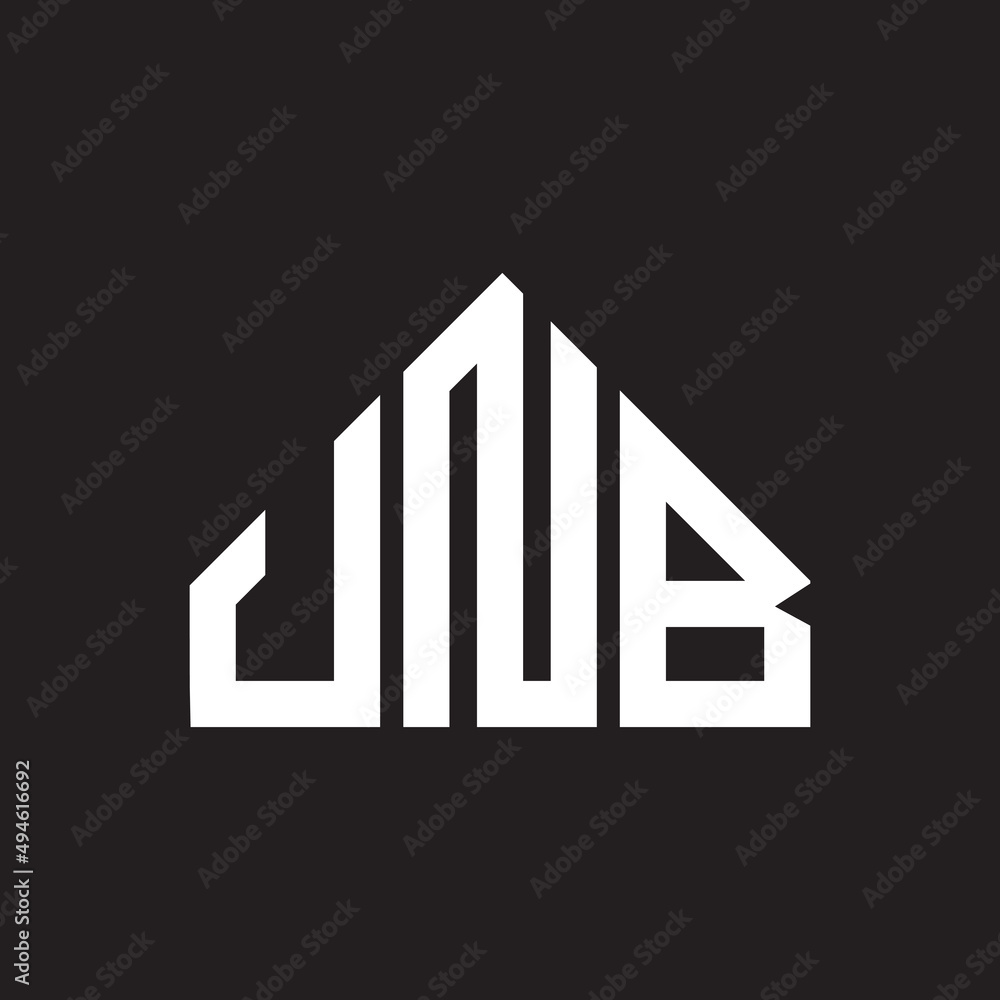 UNB letter logo design on black background. UNB creative initials letter logo concept. UNB letter design. UNB letter logo design on black background. UNB creative initials letter logo concept. UNB letter design.