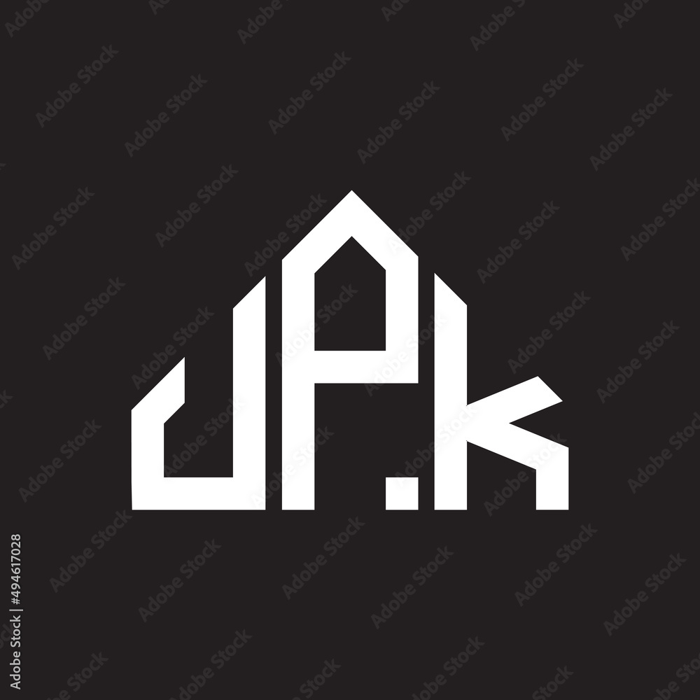 UPK letter logo design on black background. UPK creative initials letter logo concept. UPK letter design. UPK letter logo design on black background. UPK creative initials letter logo concept. UPK letter design.