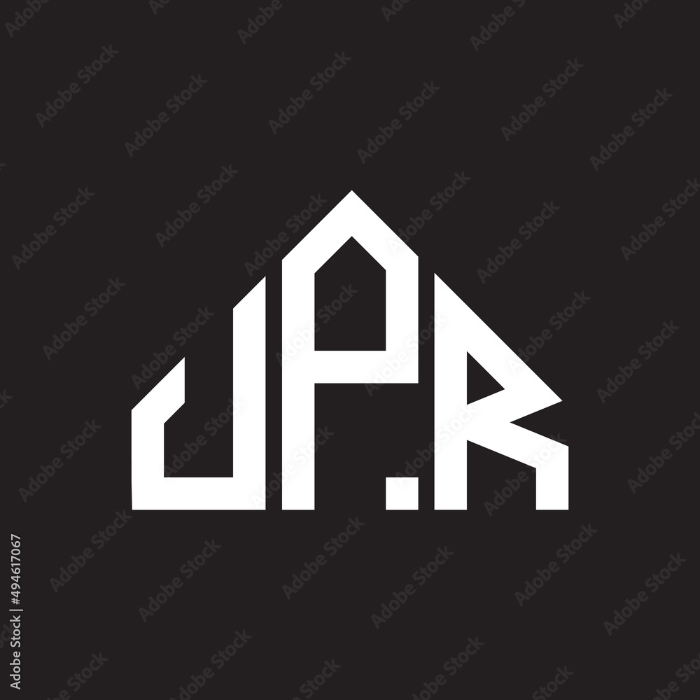 UPR letter logo design on black background. UPR creative initials letter logo concept. UPR letter design. UPR letter logo design on black background. UPR creative initials letter logo concept. UPR letter design.