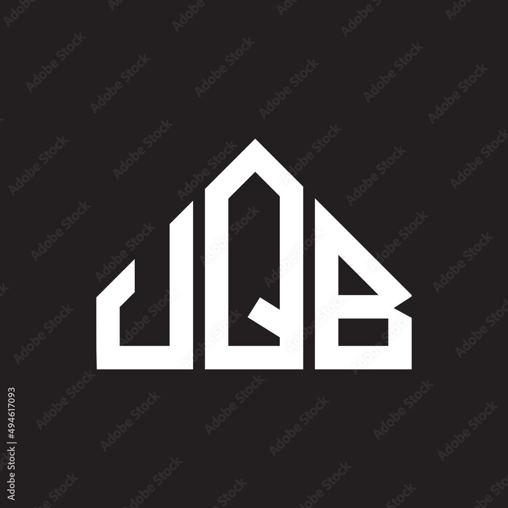 UQB letter logo design on black background. UQB creative initials letter logo concept. UQB letter design. UQB letter logo design on black background. UQB creative initials letter logo concept. UQB letter design.