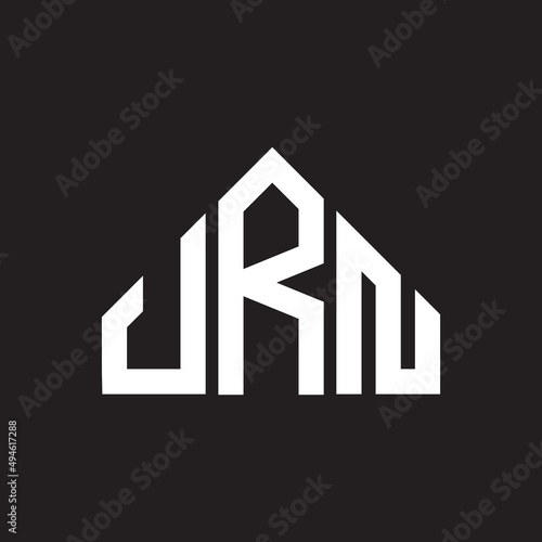 URN letter logo design on black background. URN  creative initials letter logo concept. URN letter design.