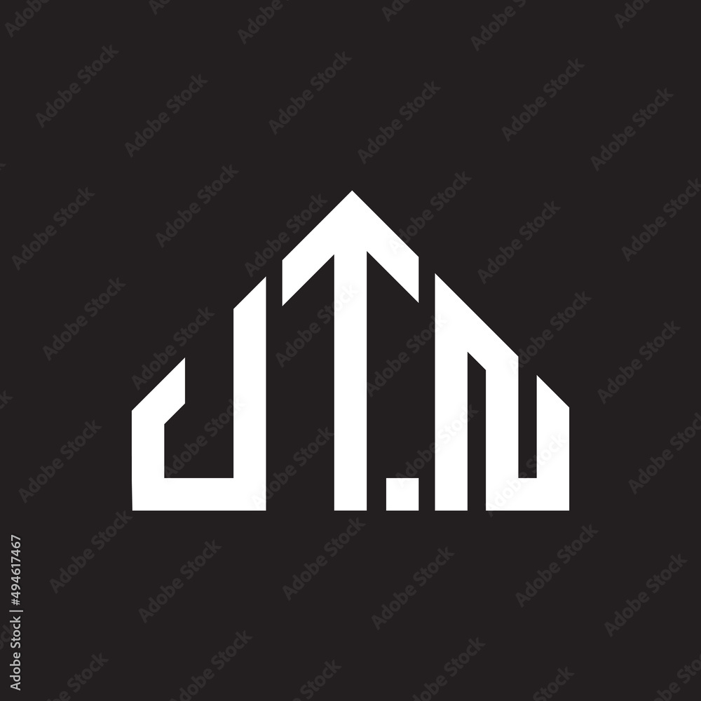 UTN letter logo design on black background. UTN creative initials letter logo concept. UTN letter design. UTN letter logo design on black background. UTN creative initials letter logo concept. UTN letter design.