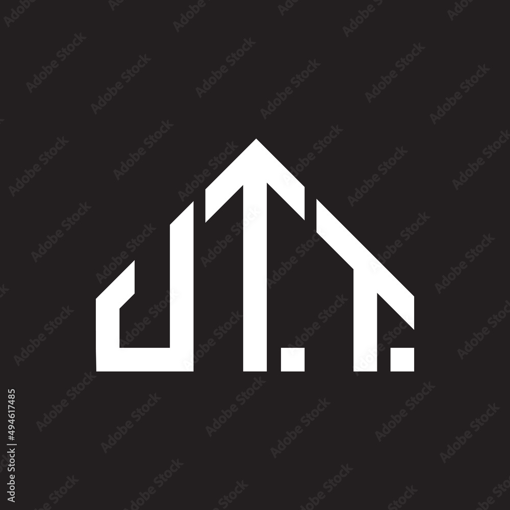 UTT letter logo design on black background. UTT creative initials letter logo concept. UTT letter design. UTT letter logo design on black background. UTT creative initials letter logo concept. UTT letter design.