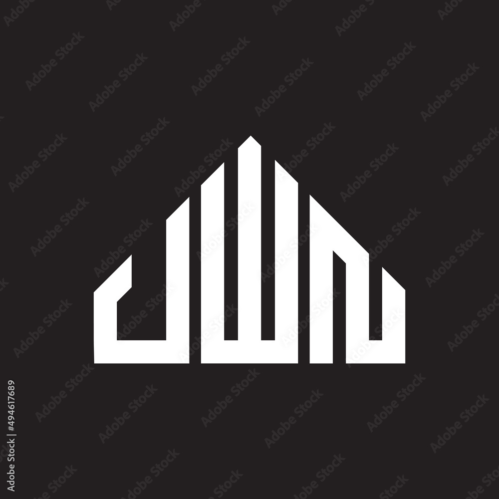 UWN letter logo design on black background. UWN creative initials letter logo concept. UWN letter design. UWN letter logo design on black background. UWN creative initials letter logo concept. UWN letter design.