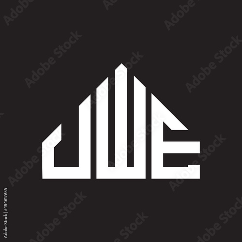 UWE letter logo design on black background. UWE  creative initials letter logo concept. UWE letter design.