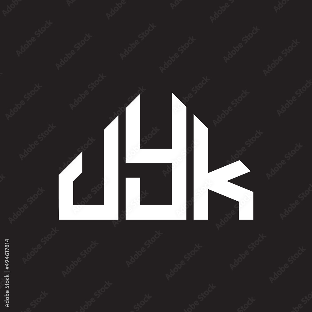 UYK letter logo design on black background. UYK creative initials letter logo concept. UYK letter design. UYK letter logo design on black background. UYK creative initials letter logo concept. UYK letter design.