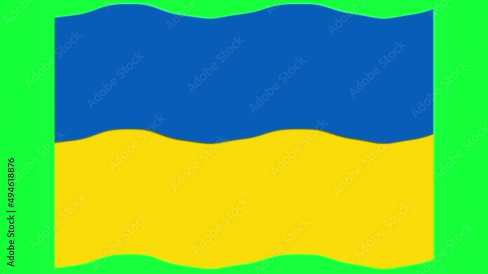 ukrine flag waving in the wind with greenscreen transparent) 3d rendering ukrine flag waving in the wind with greenscreen transparent) 3d rendering