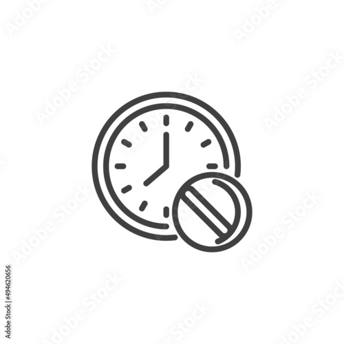 Treatment time line icon