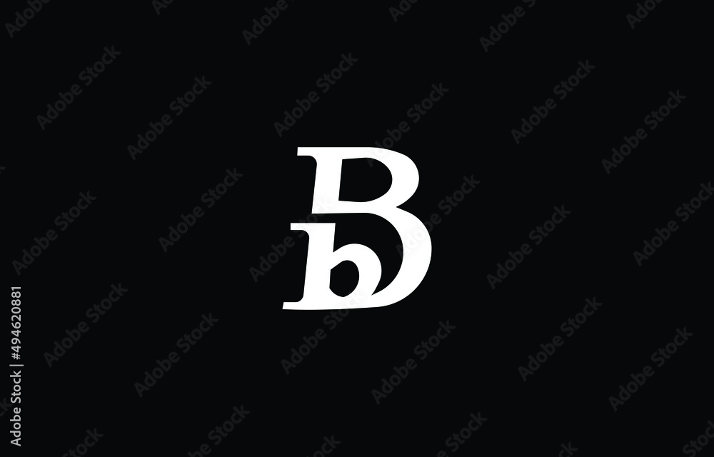 Business Letter B & B Modern and unique initials logo design Business Letter B & B Modern and unique initials logo design