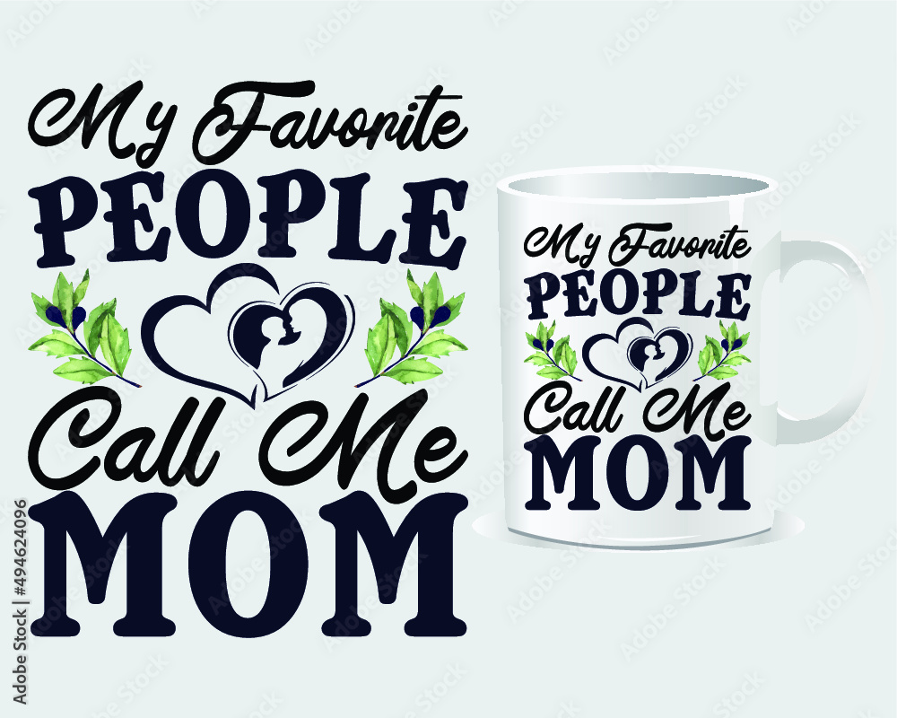 Naklejka premium Mother's Day Design ,Mug and T shirt Design