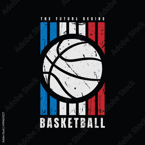 Basketball illustration typography. perfect for t shirt design