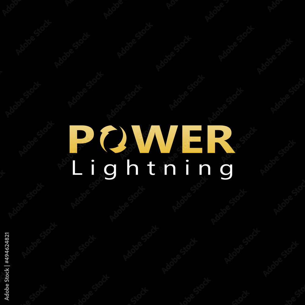 electric lightning logo, using modern vector illustration design concept.
