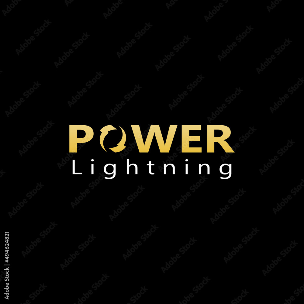 Obraz premium electric lightning logo, using modern vector illustration design concept.