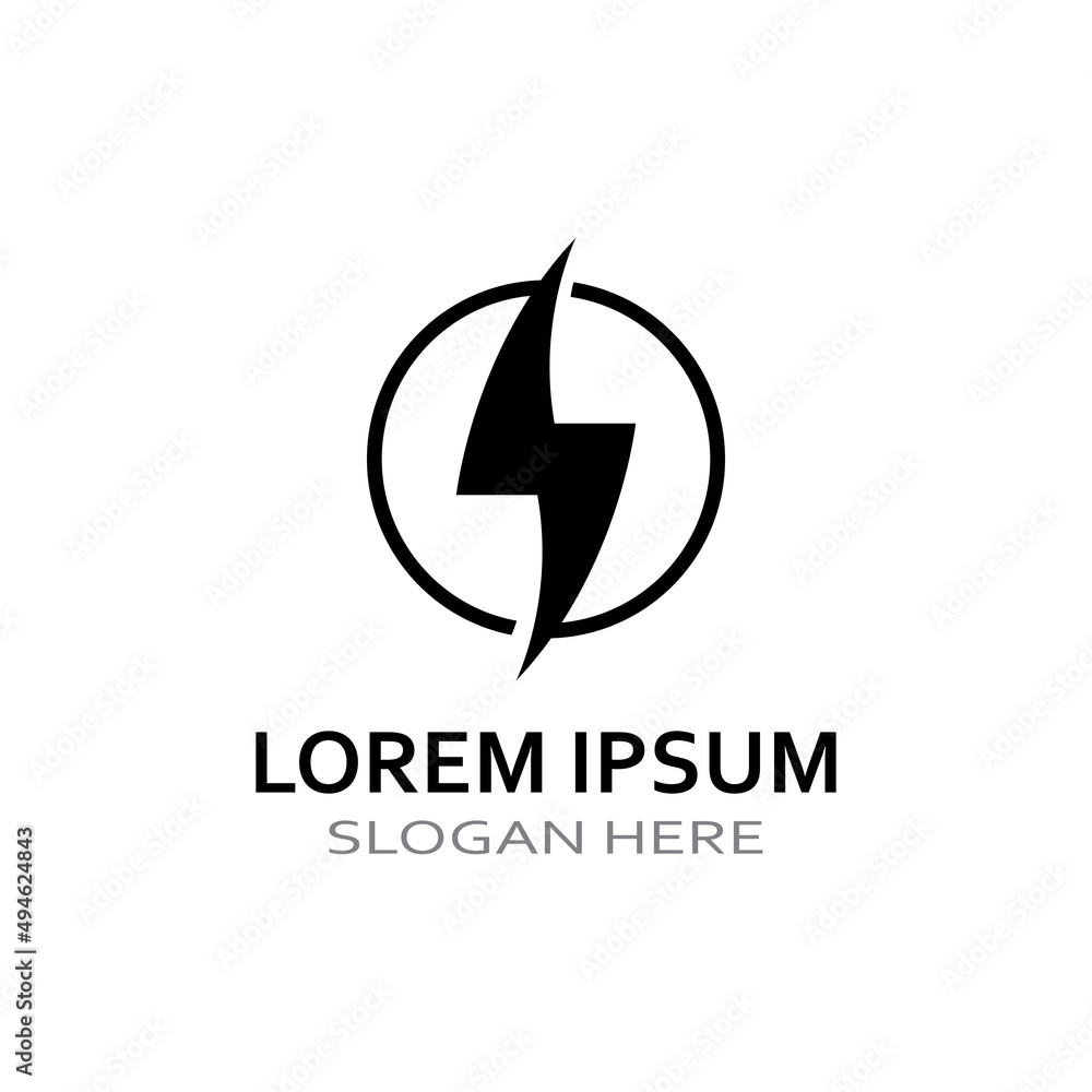 electric lightning logo, using modern vector illustration design concept. electric lightning logo, using modern vector illustration design concept.