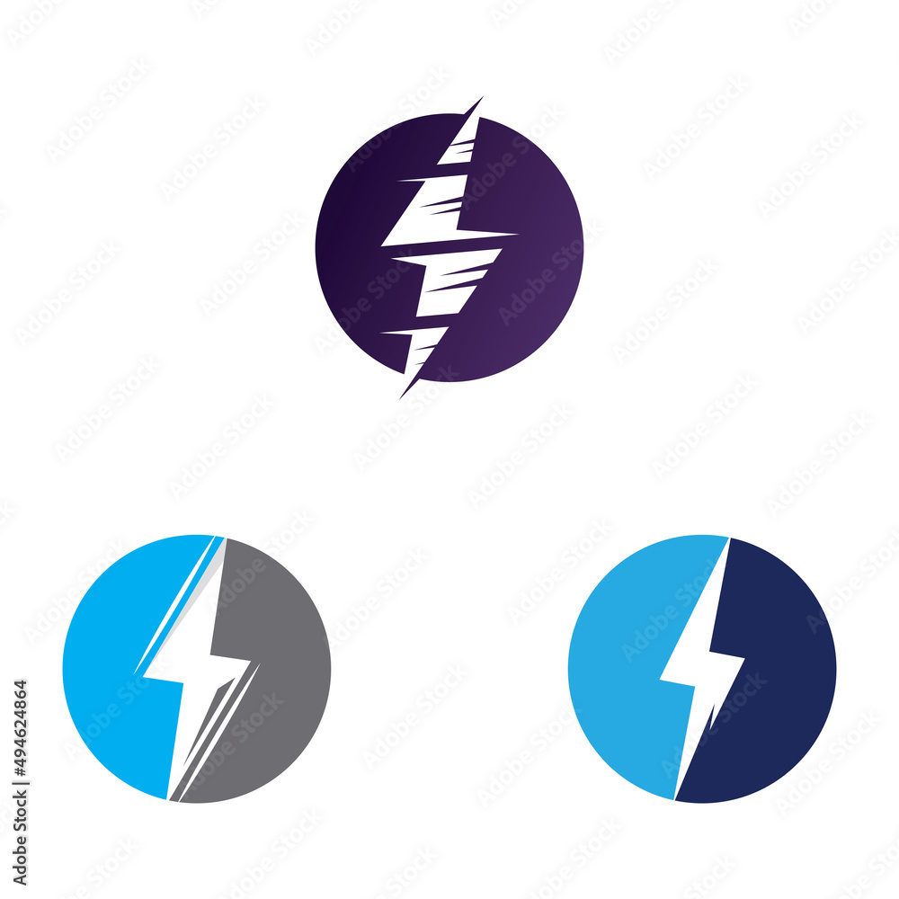 electric lightning logo, using modern vector illustration design concept. electric lightning logo, using modern vector illustration design concept.