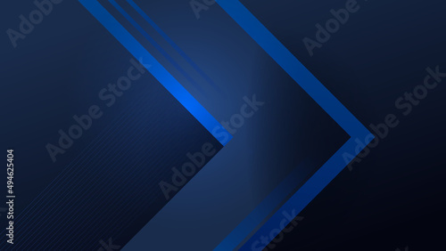 Modern shiny realistic dark blue black with shadow abstract design presentation background. Technology network vector illustration for banner, cover, web, flyer, card, poster, texture, slide, magazine
