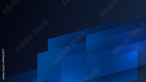 Modern shiny realistic dark blue black with shadow abstract design presentation background. Technology network vector illustration for banner, cover, web, flyer, card, poster, texture, slide, magazine