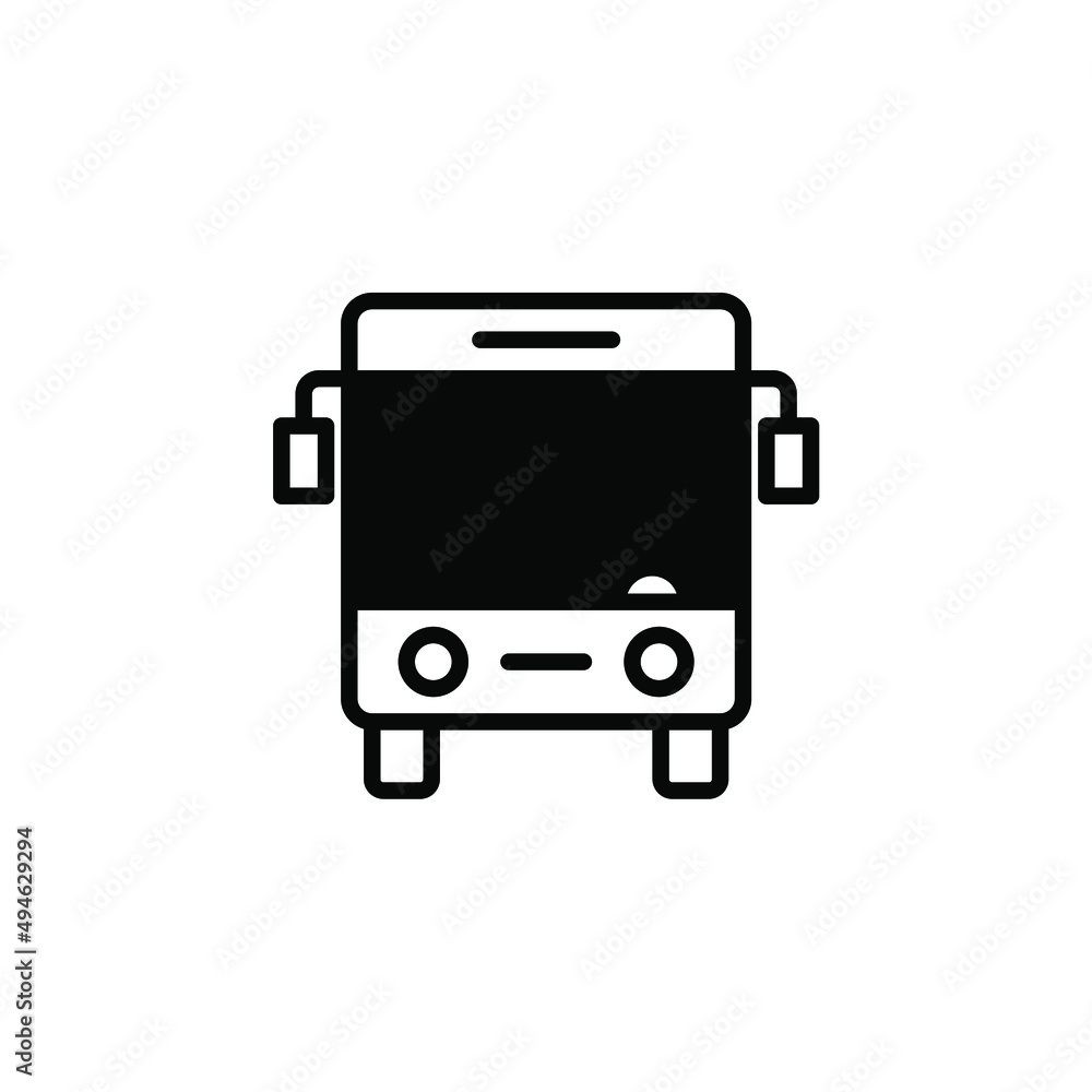 Bus, Autobus, Public, Transportation Solid Line Icon Vector Illustration Logo Template. Suitable For Many Purposes. Bus, Autobus, Public, Transportation Solid Line Icon Vector Illustration Logo Template. Suitable For Many Purposes.