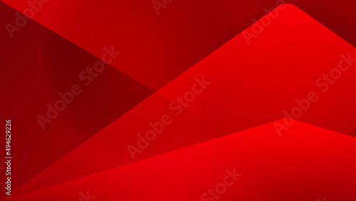 Abstract red vector background with stripes dots circles waves