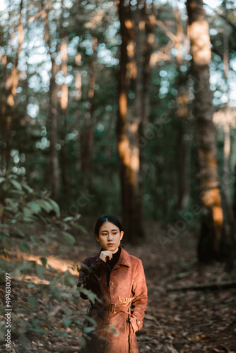 young women travel nature on weekends