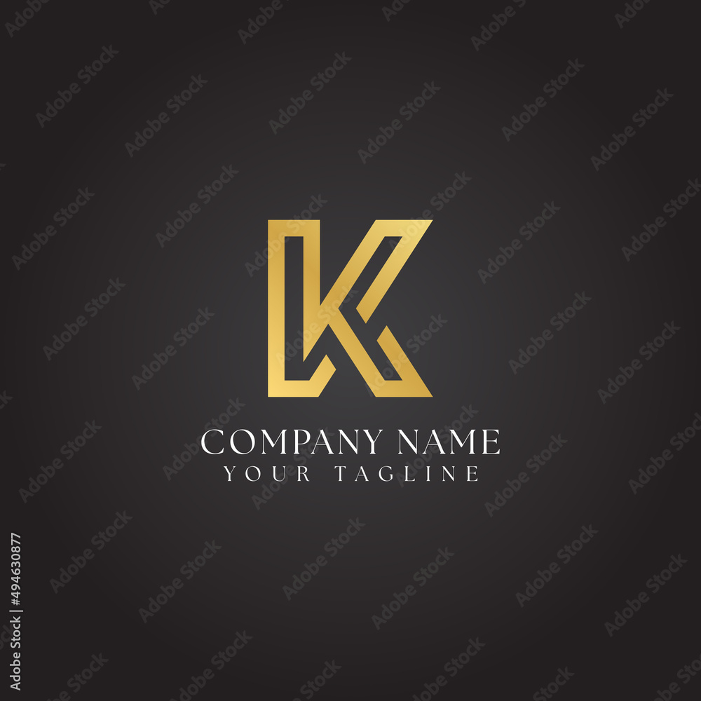 LK KL initial logo luxury premium design vector LK KL initial logo luxury premium design vector