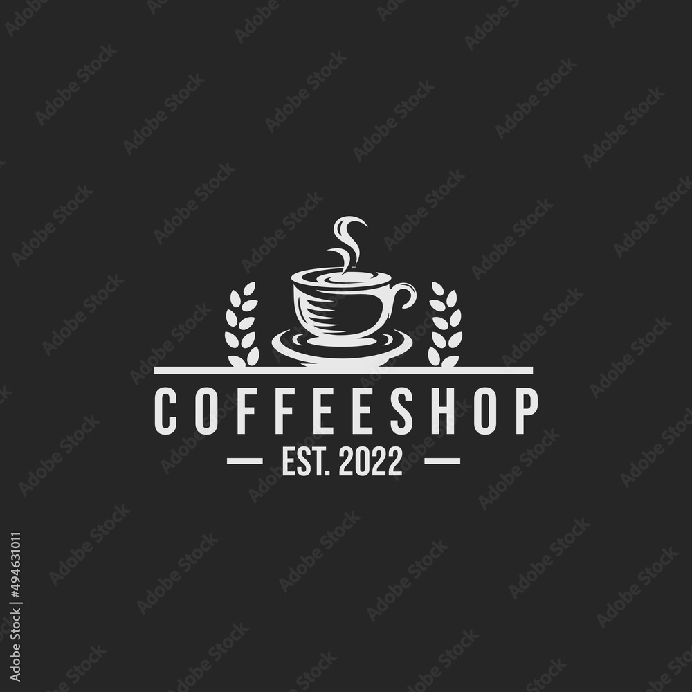 Coffee shop logo design vector Coffee shop logo design vector