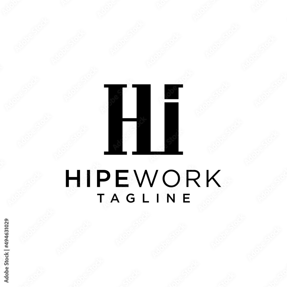 Initial based clean and minimal Logo. HI IH H II letter creative monochrome monogram icon symbol. Universal elegant luxury alphabet vector design Initial based clean and minimal Logo. HI IH H II letter creative monochrome monogram icon symbol. Universal elegant luxury alphabet vector design