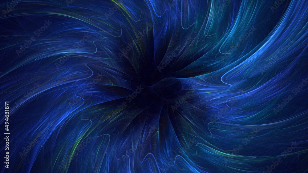 Naklejka premium 3D rendering abstract multicolor fractal light background
