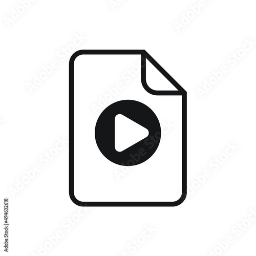 Free Download Multimedia file icon design. vector illustration - GFXLoad