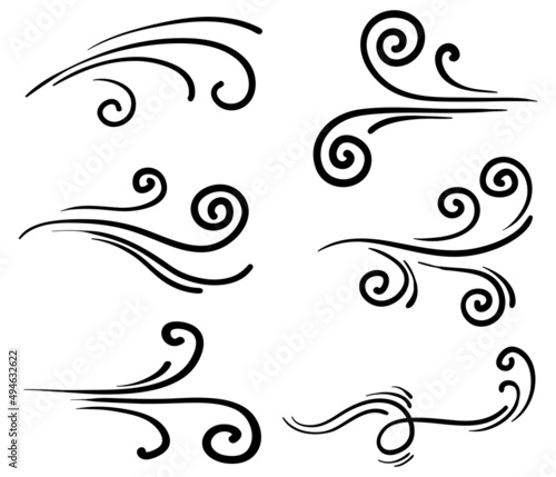 doodle wind illustration vector handrawn style