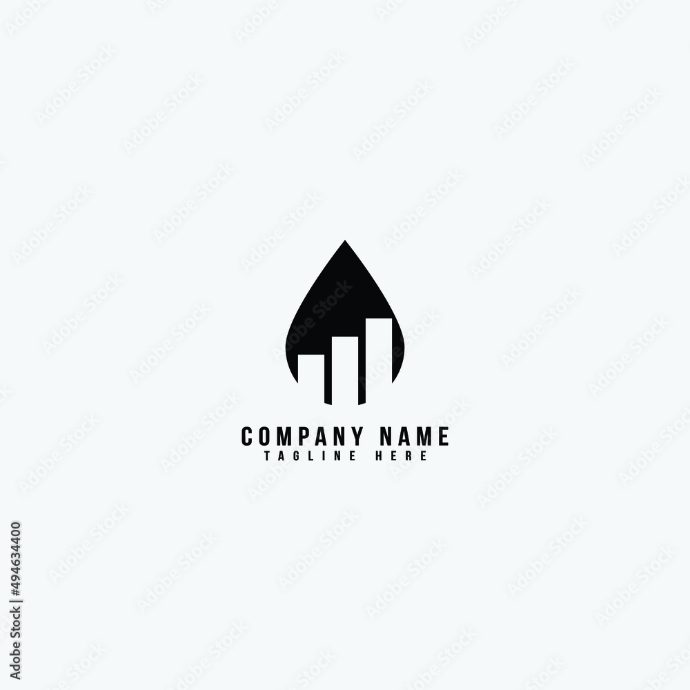 Business statistics logo design template isolated vector image.Graphic statistics.Growth business logo vector image

